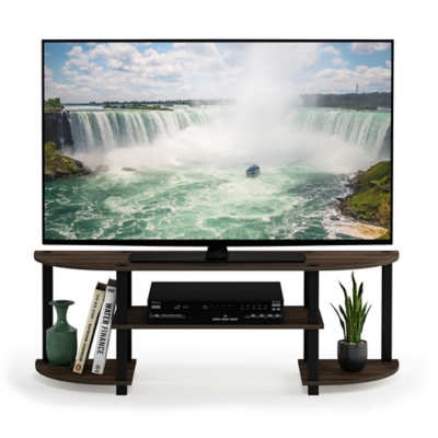 Turn-S-Tube Wide TV Entertainment Center, Columbia Walnut/Black