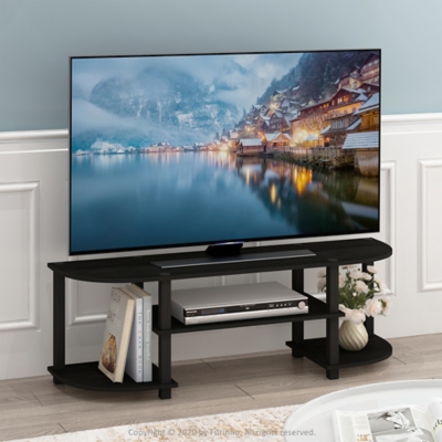 Turn-S-Tube Wide TV Entertainment Center, Espresso/Black