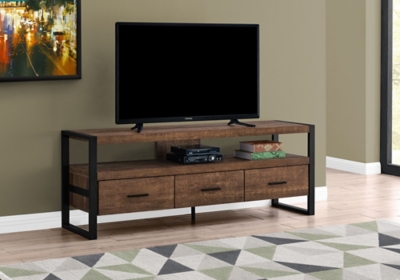 Monarch Specialties 59 TV Stand, Brown