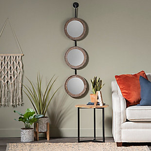 Evolution Ada Beaded Wood Wall Mirror, , rollover