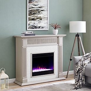Southern Enterprises Amelie Penny-Tiled Color Changing Fireplace, , rollover