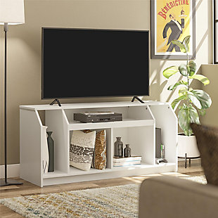 Ameriwood Home Cantell 48" TV Stand, White, rollover