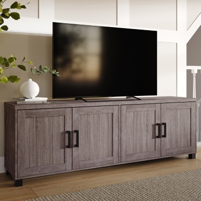 Virlomi 71" TV Stand, Brown, large