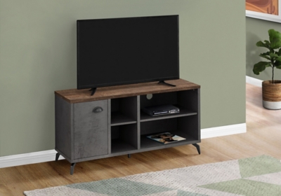 Monarch Specialties 48" TV Stand, Gray, rollover