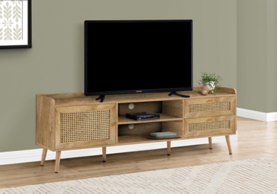 Monarch Specialties 71 TV Stand, Walnut