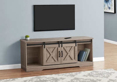 Monarch Specialties 59 TV Stand, Dark Taupe