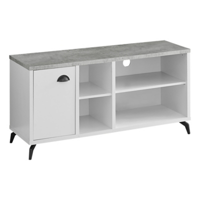 Monarch Specialties 48" TV Stand, White, large