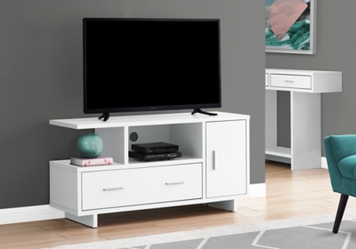 "Monarch Specialties 47" TV Stand", White