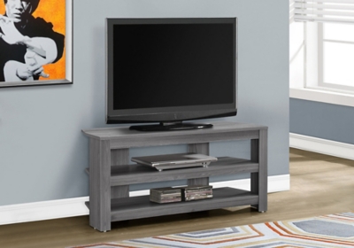Monarch Specialties 42" TV Stand, Gray, rollover