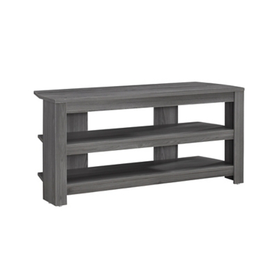 Monarch Specialties 42" TV Stand, Gray, large