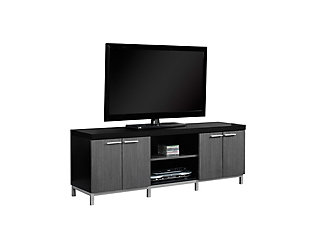 Monarch Specialties 60" TV Stand, Black, large