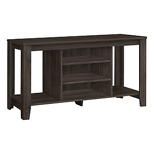 Monarch Specialties 48" TV Stand, Brown, large