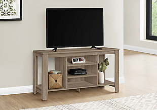 Monarch Specialties 48" TV Stand, Dark Taupe, rollover
