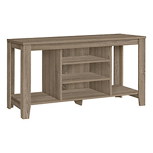 Monarch Specialties 48" TV Stand, Dark Taupe, large