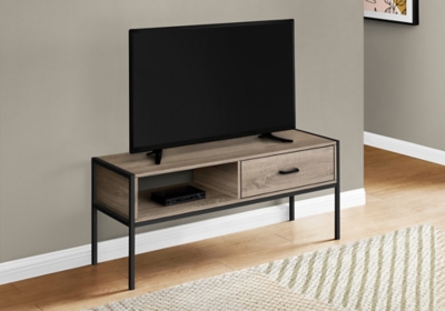 Monarch Specialties 47 TV Stand, Dark Taupe