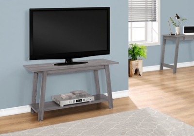 Monarch Specialties 42" TV Stand, Gray, rollover