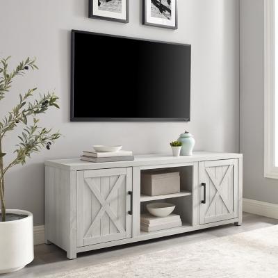 Crosley Furniture Gordon Low Profile 58 TV Stand, Whitewash