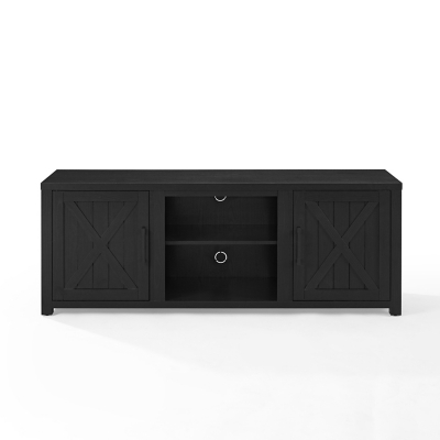 Crosley Furniture Gordon Low Profile 58" TV Stand, Black, large