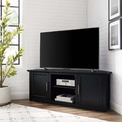 Crosley Furniture Camden Corner 58 TV Stand, Black