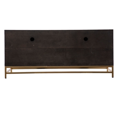 Back or underside view of the cabinet with base