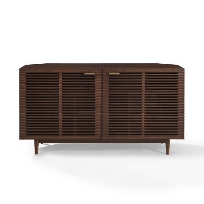 Crosley Furniture Cameron 50" Corner Record Player Cabinet, , grid