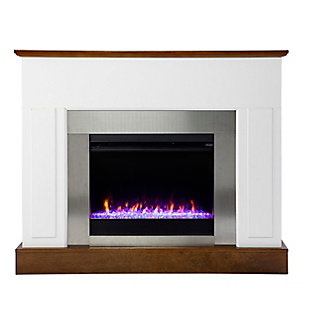 Southern Enterprises Guessane Color Changing Electric Fireplace, , large