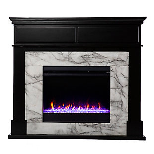 Southern Enterprises Foley Color Changing Electric Fireplace, , large