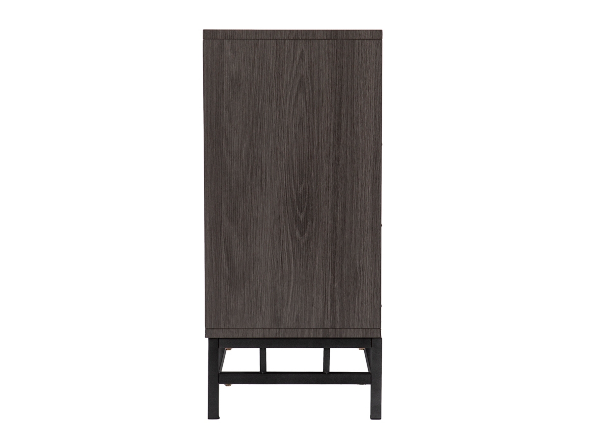 Southern Enterprises Furniture Hamburg 54 TV Stand with Color Changing Fireplace