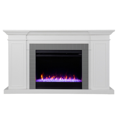 Southern Enterprises Cherise Bookcase Color Changing Fireplace, , large