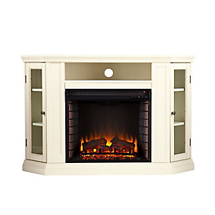 Southern Enterprises Maddeline Convertible Media Electric Fireplace - Ivory, , large