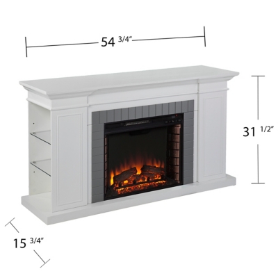 Southern Enterprises Cherise Bookcase Electric Fireplace | Ashley