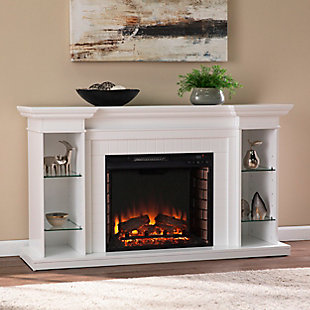 Southern Enterprises Katian Electric Fireplace with Bookcase, , rollover