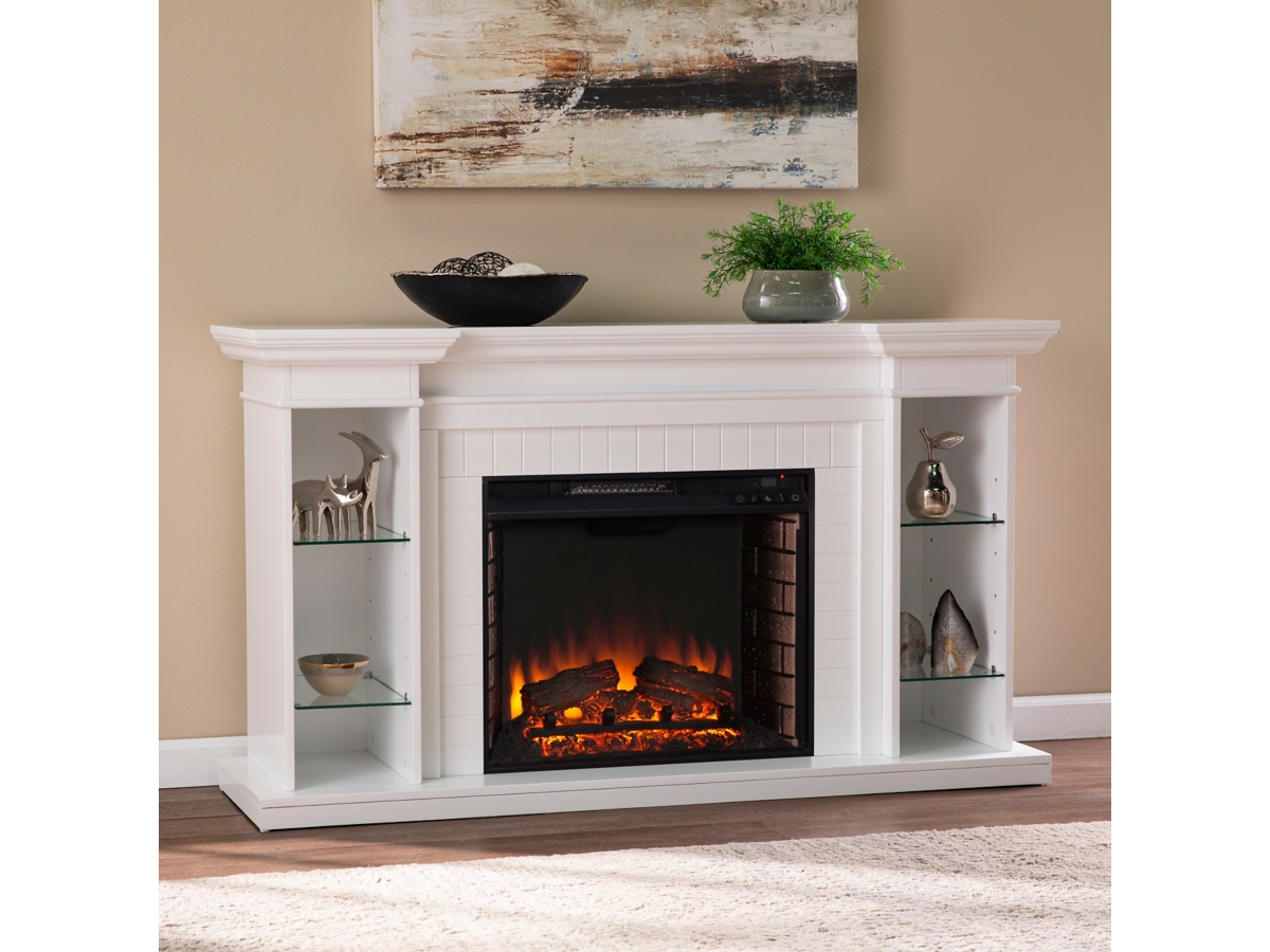 Southern Enterprises Katian 54'' Mantel with Electric Fireplace