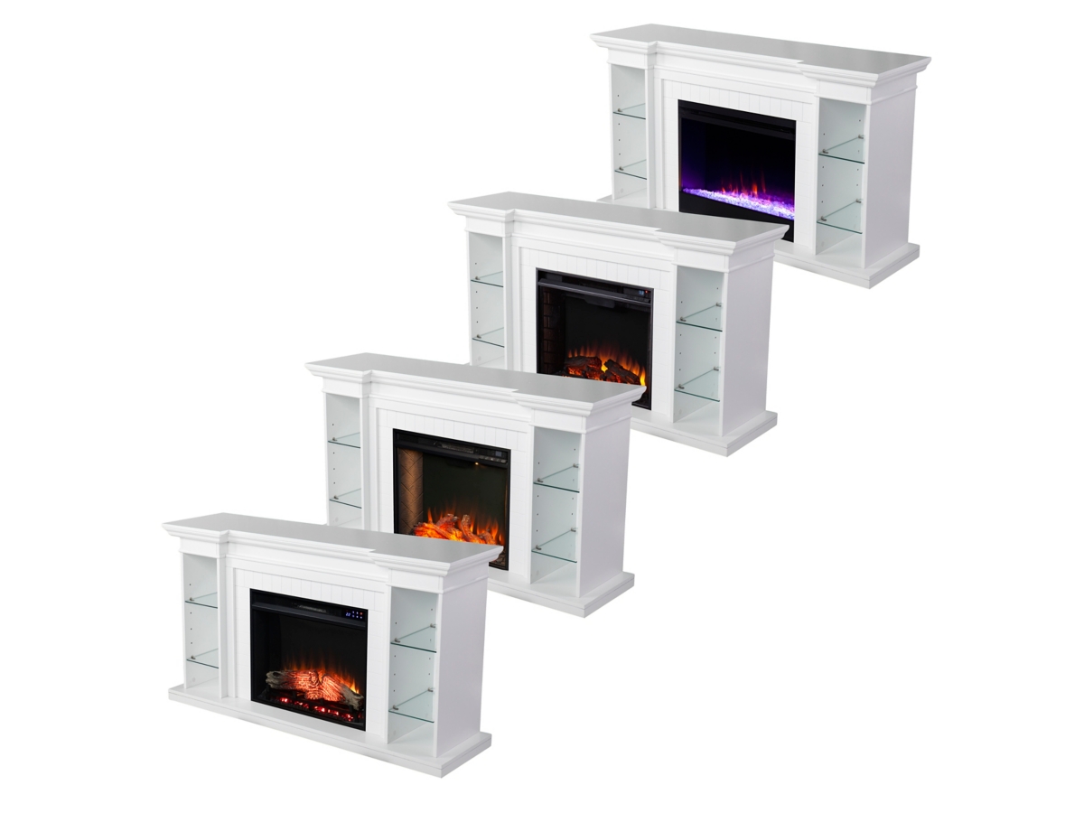 Southern Enterprises Katian 54'' Mantel with Electric Fireplace