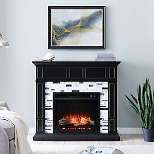 Southern Enterprises Odella Marble Touch Screen Electric Fireplace, , rollover
