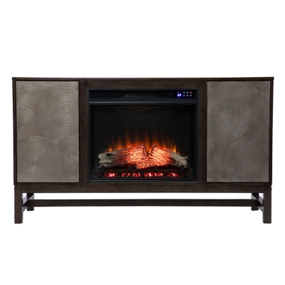 Southern Enterprises Bexham Touch Screen Electric Fireplace with Media Storage, , large