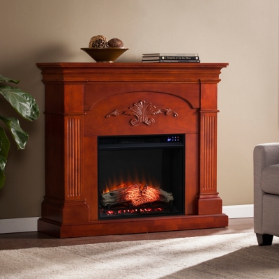 Southern Enterprises Gemma Touch Screen Electric Fireplace - Mahogany, , rollover