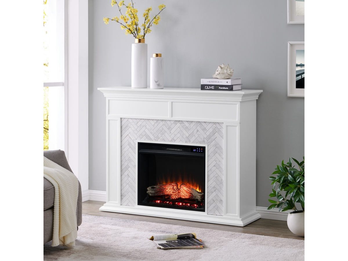 Southern Enterprises Walkerton 50'' Mantel with Touch Screen