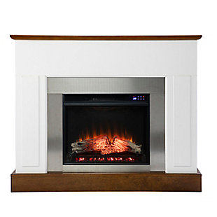 Southern Enterprises Guessane Industrial Touch Screen Electric Fireplace, , large