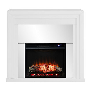 Southern Enterprises Dansmore Mirrored Touch Screen Electric Fireplace, , large