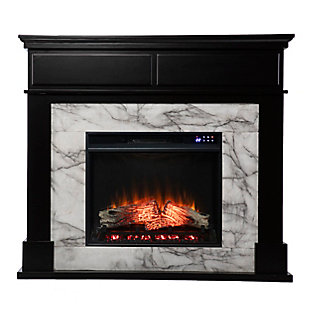 Southern Enterprises Foley Electric Fireplace with Touch Screen Control Panel, , large