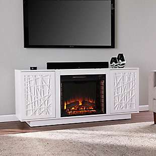 SEI Furniture Rayelland Electric Media Fireplace w/ Storage, , rollover