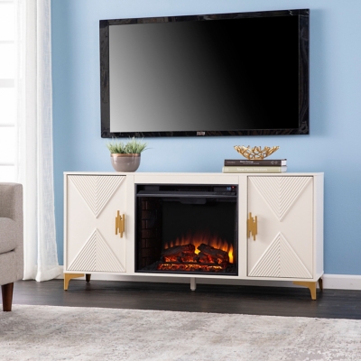 SEI Furniture Ellstera Electric Fireplace w/ Media Storage | Ashley