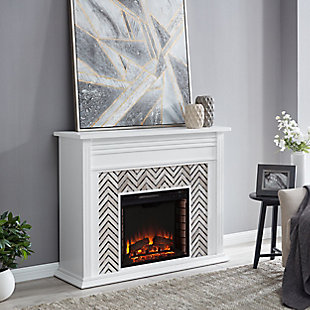 SEI Furniture Nayelington Tiled Marble Fireplace, , rollover