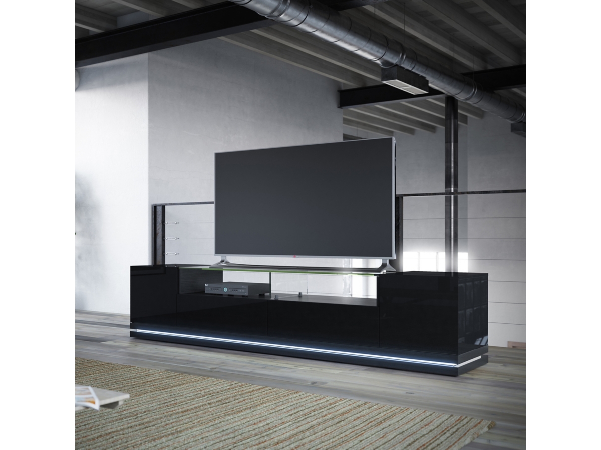 Manhattan Comfort Vanderbilt TV Stand with LED Lights | Ashley