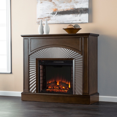 SEI Furntiure Grendaville Freestanding Electric Fireplace, , rollover