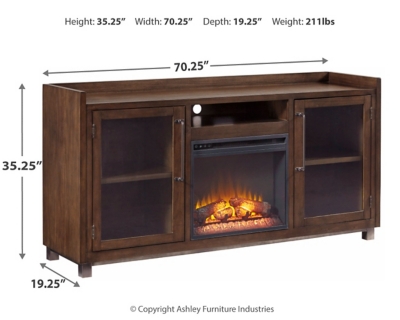 Starmore 70" TV Stand with Electric Fireplace