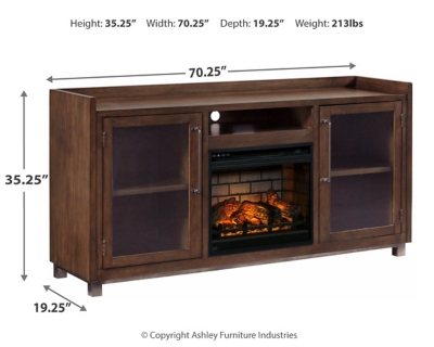 Starmore 70" TV Stand with Electric Fireplace, , large