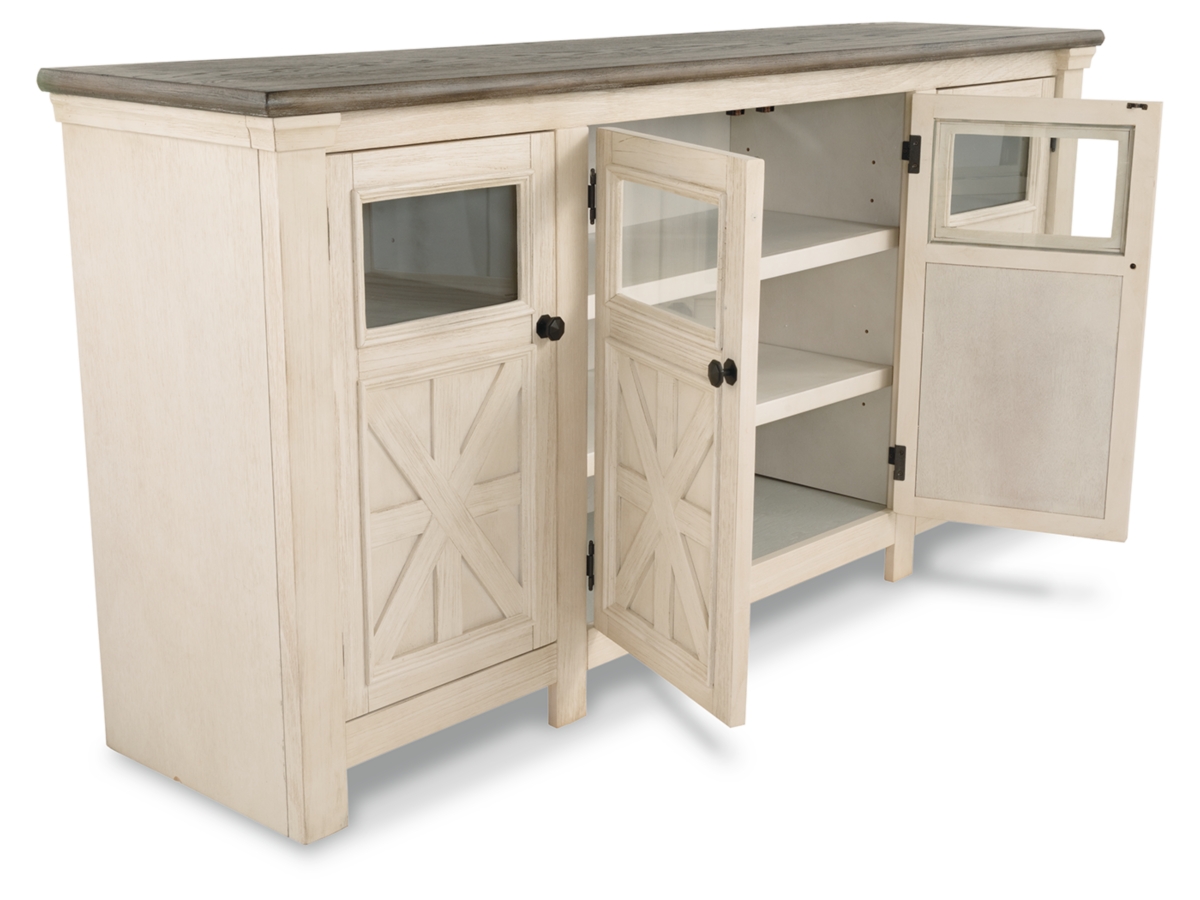 Bolanburg TV Stand - White/Weathered Gray Bolanburg TV Stand - White/Weathered Gray