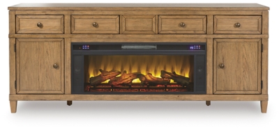 Sharlance 81" TV Stand with Electric Fireplace, , large
